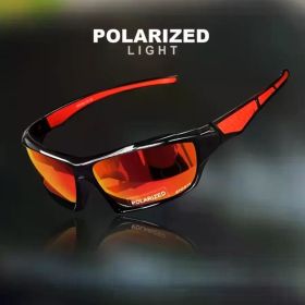 2025 High Definition Polarized Sunglasses for Men Women Outdoor Sport Fishing Sun Glasses UV400 Protection Driving Eyeglasses (Lenses Color: Red Mirror)