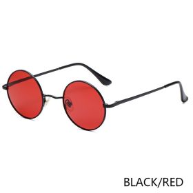 RUOBO Retro Polarized Round Metal Frame Sunglasses Eyewear For Men and Women Driving Fishing Brand Designer Sun Glasses UV400 (Frame Color: Metal Frame, Lenses Color: C14)