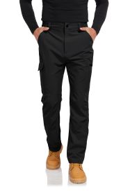 Men's Hiking Cargo Pants Lightweight Quick-Dry Waterproof Stretch Work Fishing Travel Outdoor Pants with 6 Pockets (Color: 36)